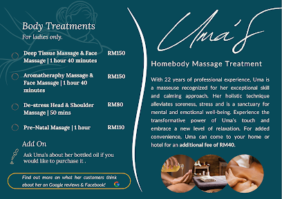 Uma's Home Massage Penang - Tanjung Bungah 2 AF1QipNUu64vK0COG TtLn6pc vcG7jiOZ8OqJCh02ICw408 h288 k no